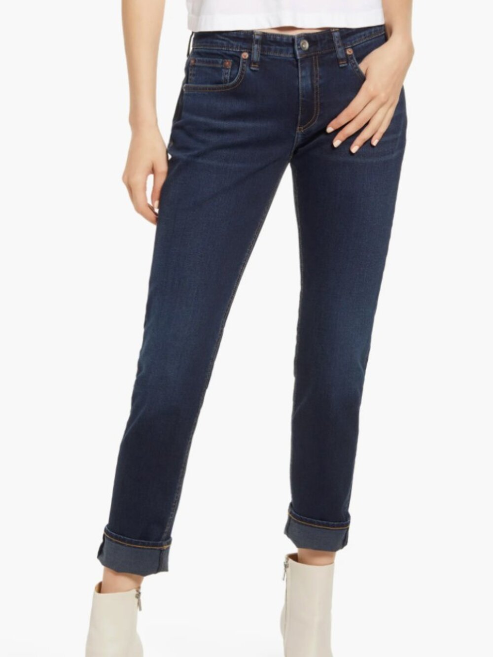 rag & bone | Dre Slim Boyfriend Jean in Bianca